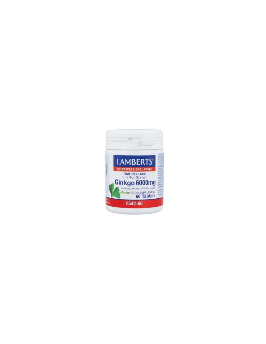 Ginkgo Biloba, 6000mg, 60 tabletas