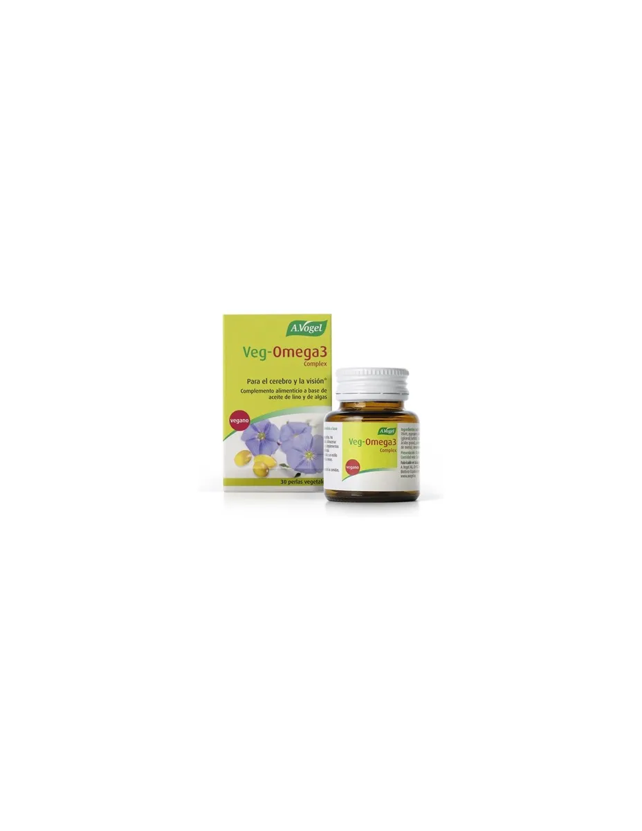 Omega 3, vegano ( con aceite de Lino y Microalgas), 30 perlas