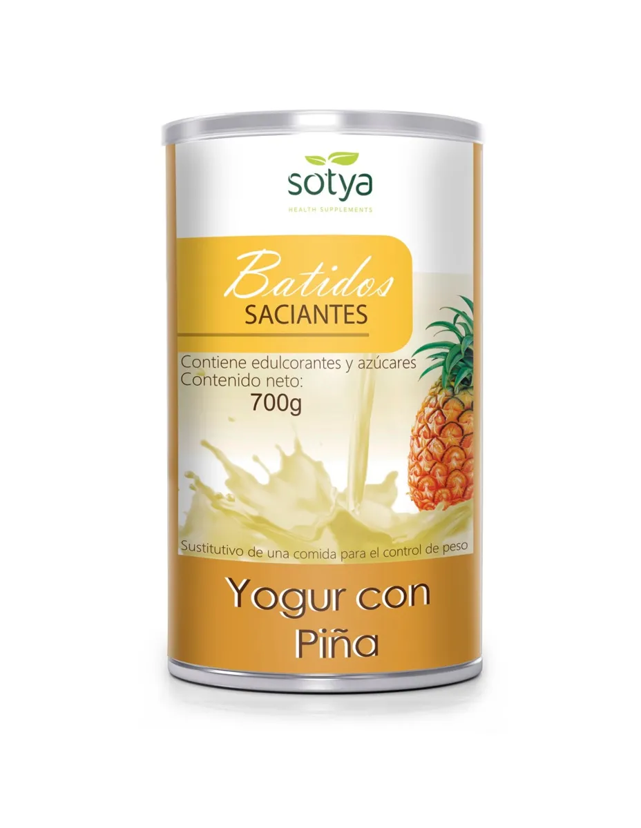 Batido saciante, sabor yogur con piña, 700 gramos