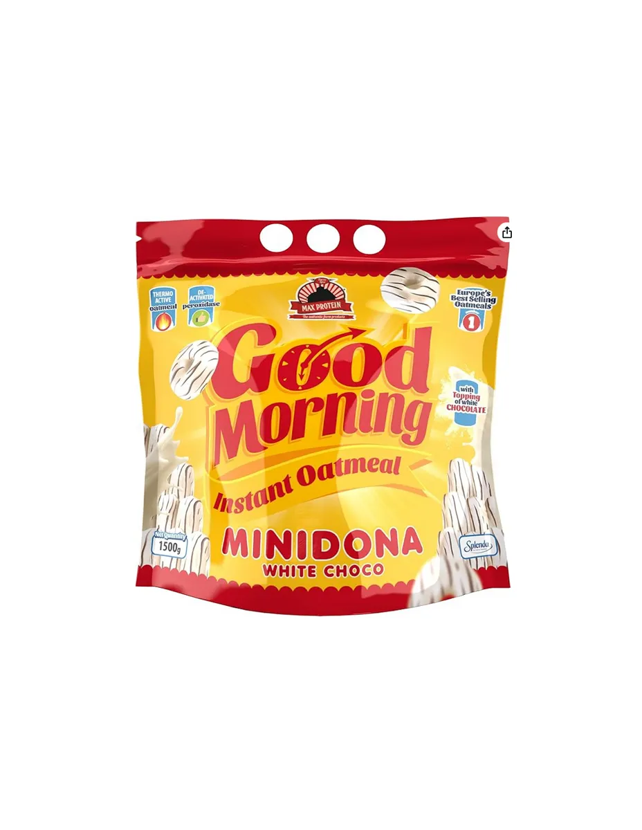 Harina de avena, sabor Minidona Chocolate Blanco, 1,5Kg
