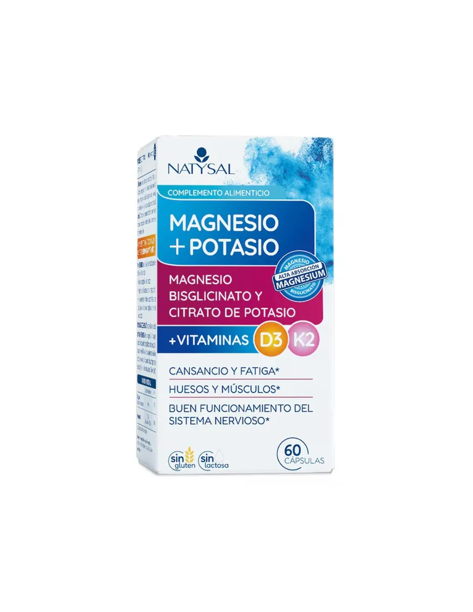 Magnesio + Potasio, 60 cápsulas