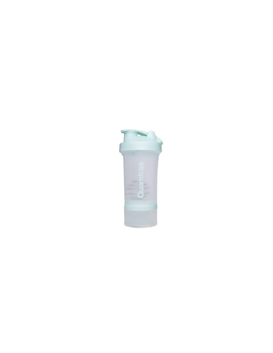 Shaker, color Menta, 2 compartimentos 500ml