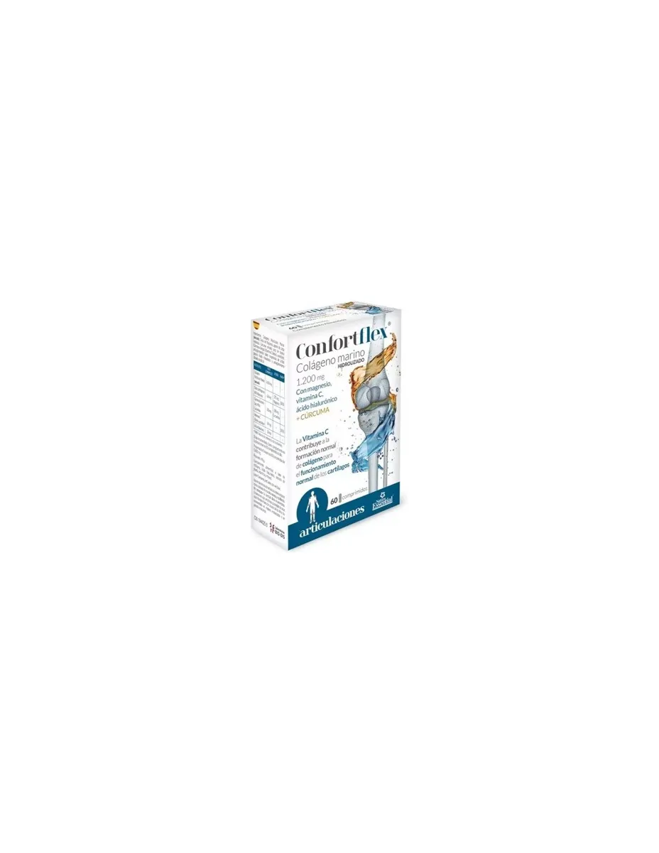Confortflex, Colágeno Marino Hidrolizado, 1200mg, con Cúrcuma, Vit C, Magnesio y Ácido Hilaurónico, 60 comprimidos