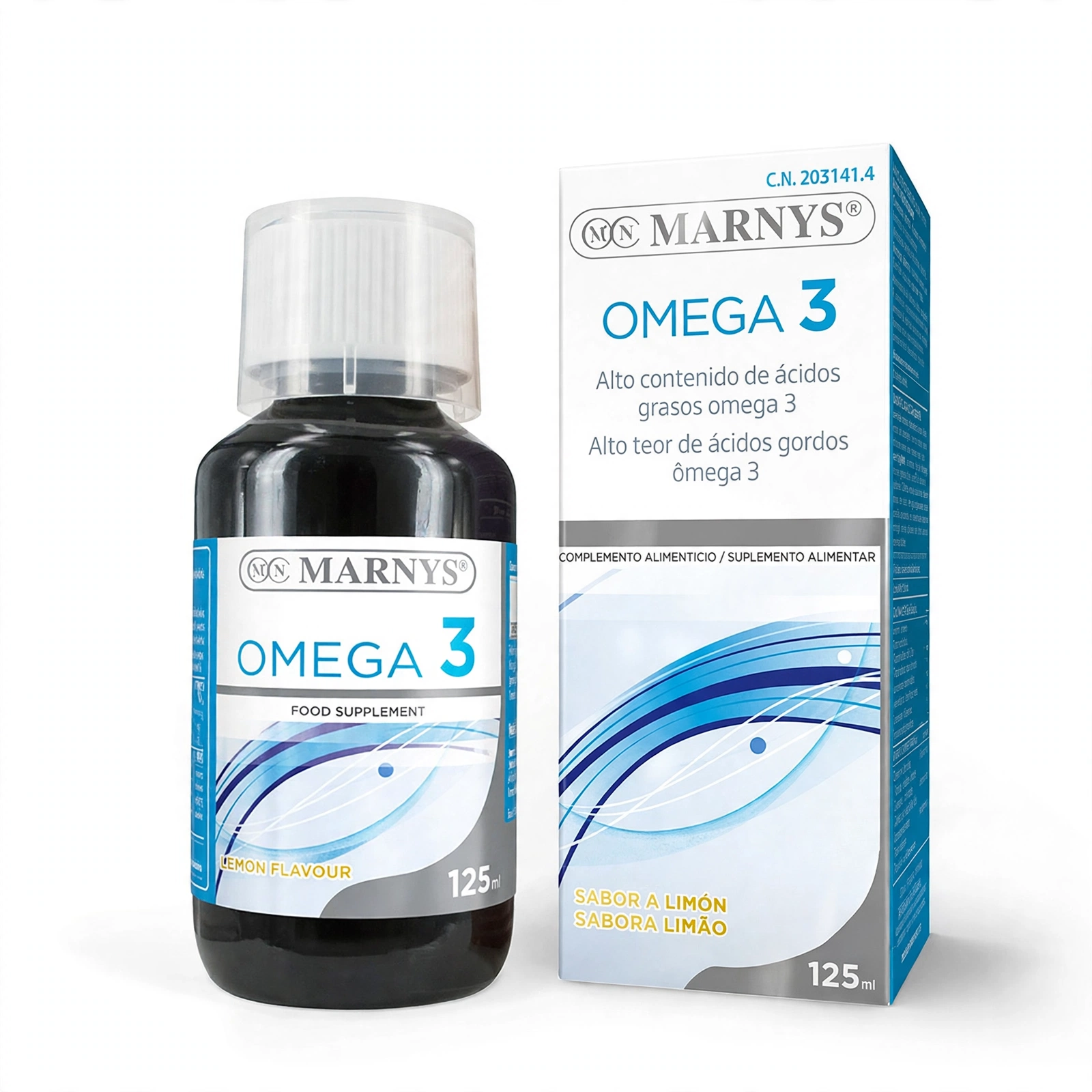 Omega 3, sabor Limón, 125 ml