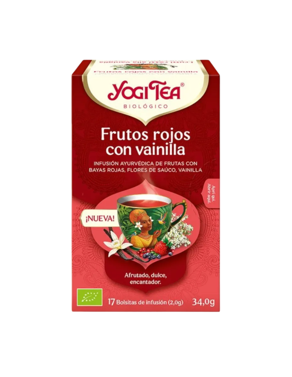Infusión, Frutos rojos con vainilla, 17 bolsitas