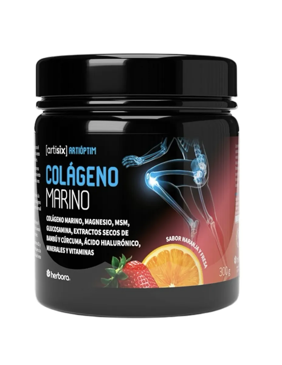 Artióptim, Colágeno Hidrolizado Marino,(naranja - fresa), 300 gramos