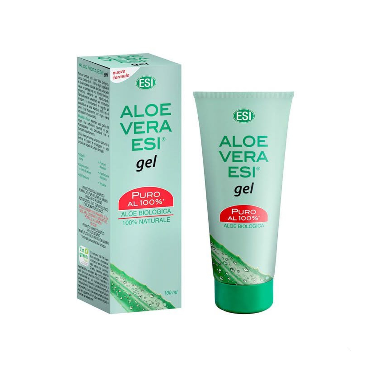 Aloe Vera Biológico Puro 100%, Gel, sin perfume, 100 ml