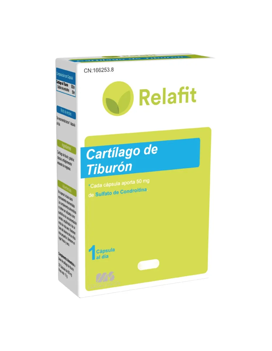 Cartílago de tiburón, 30 cápsulas
