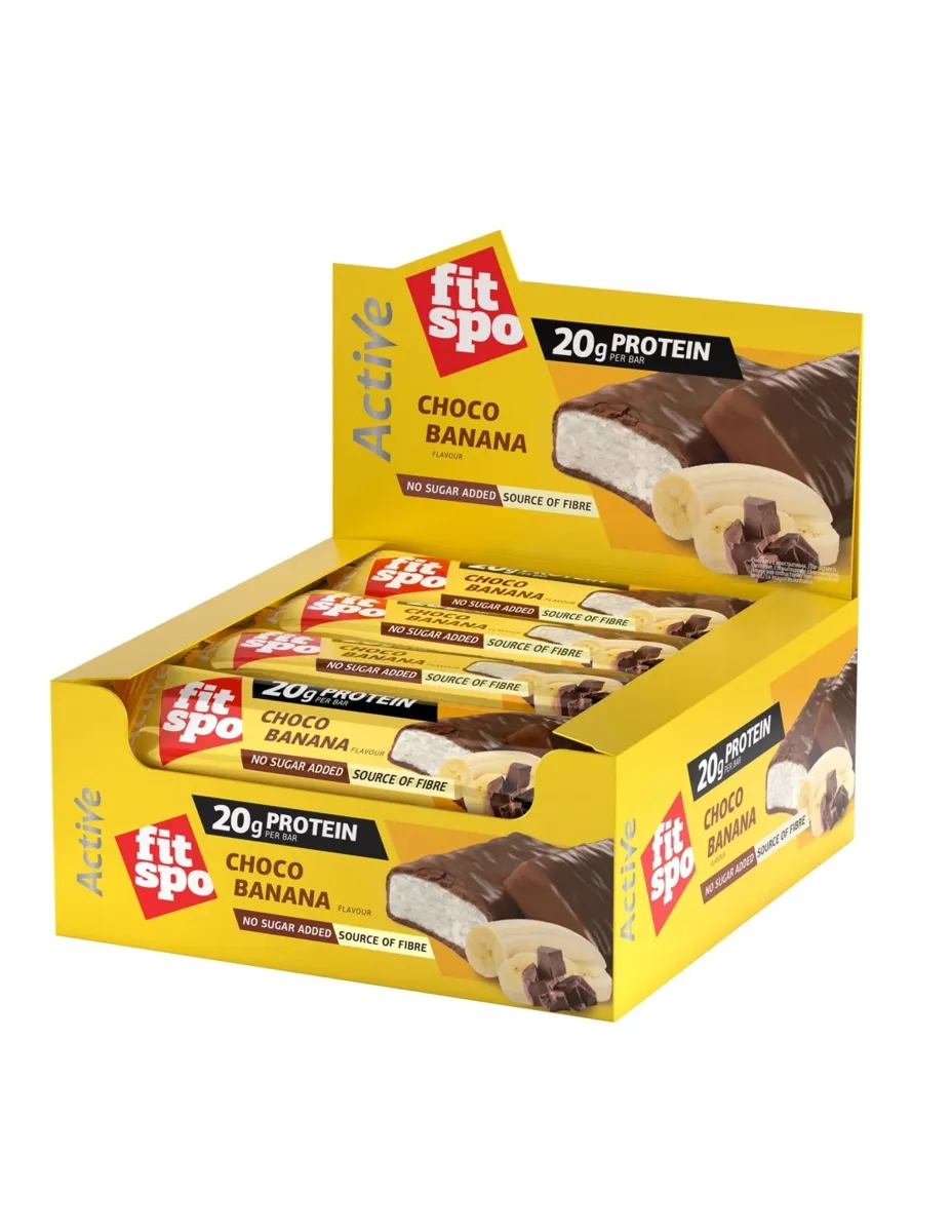 Barrita Proteica, Chocolate y plátano (sin gluten), 60 gramos