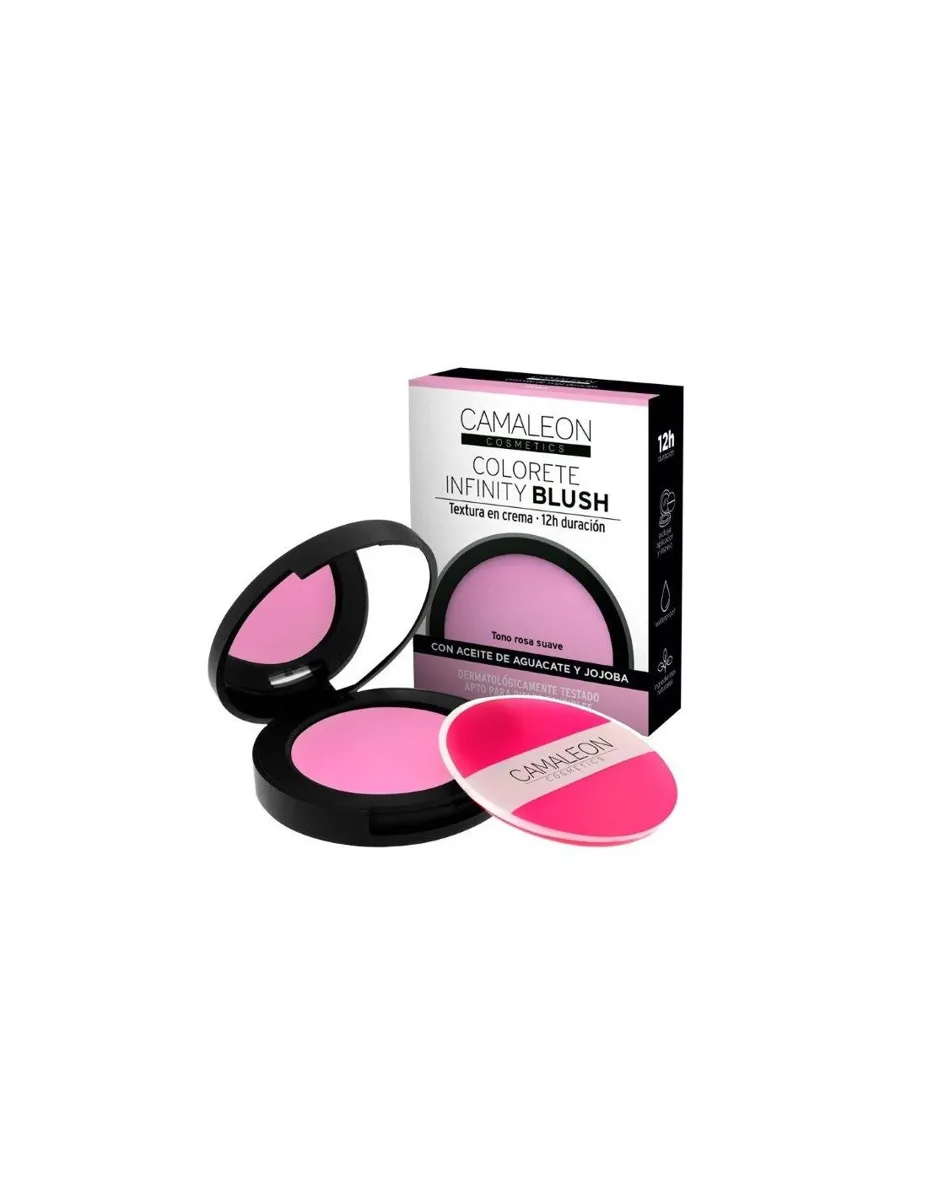 Colorete Infinity Blush Rosa, textura crema