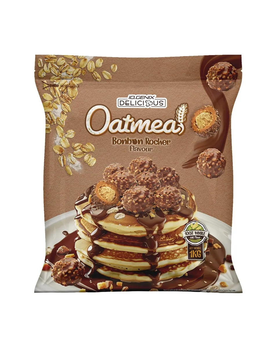 Harina de avena, sabor Bombón Rocher, 1Kg
