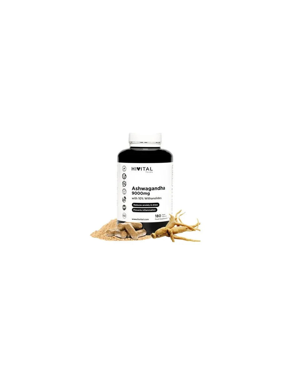 Ashwagandha, 9000mg, 180 cápsulas