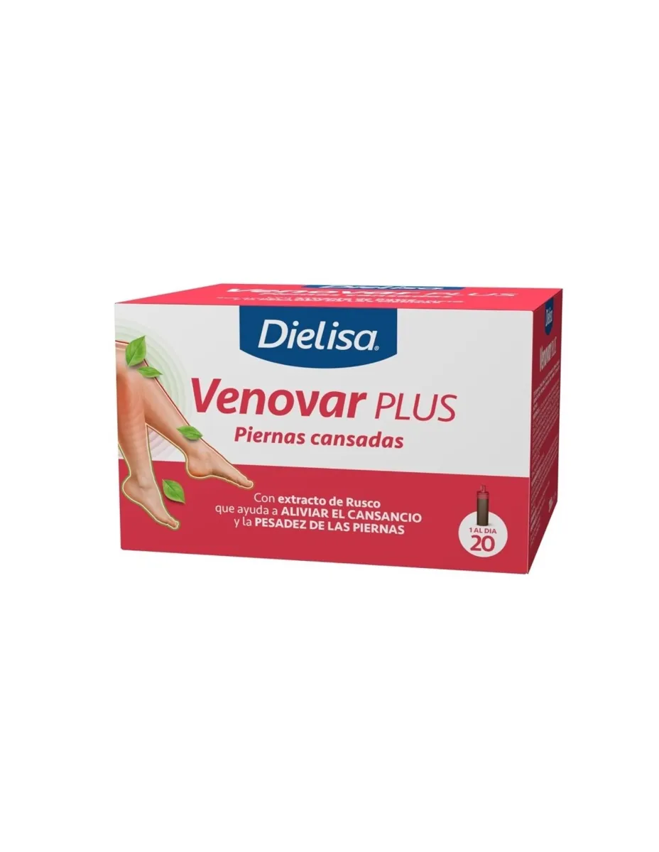 Venovar Plus, piernas cansadas, 20 + 7 viales