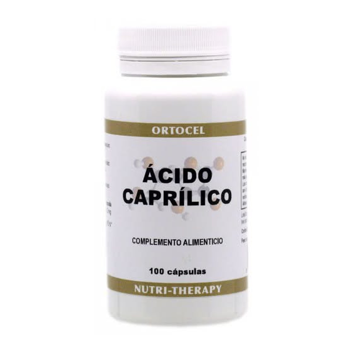 Ácido caprílico, 600mg, 100 cápsulas