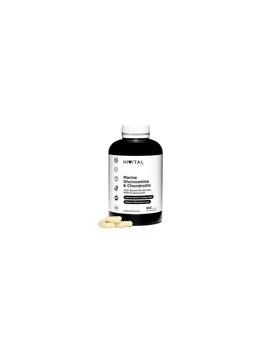 Glucosamina marina y Condroitina, 365 cápsulas