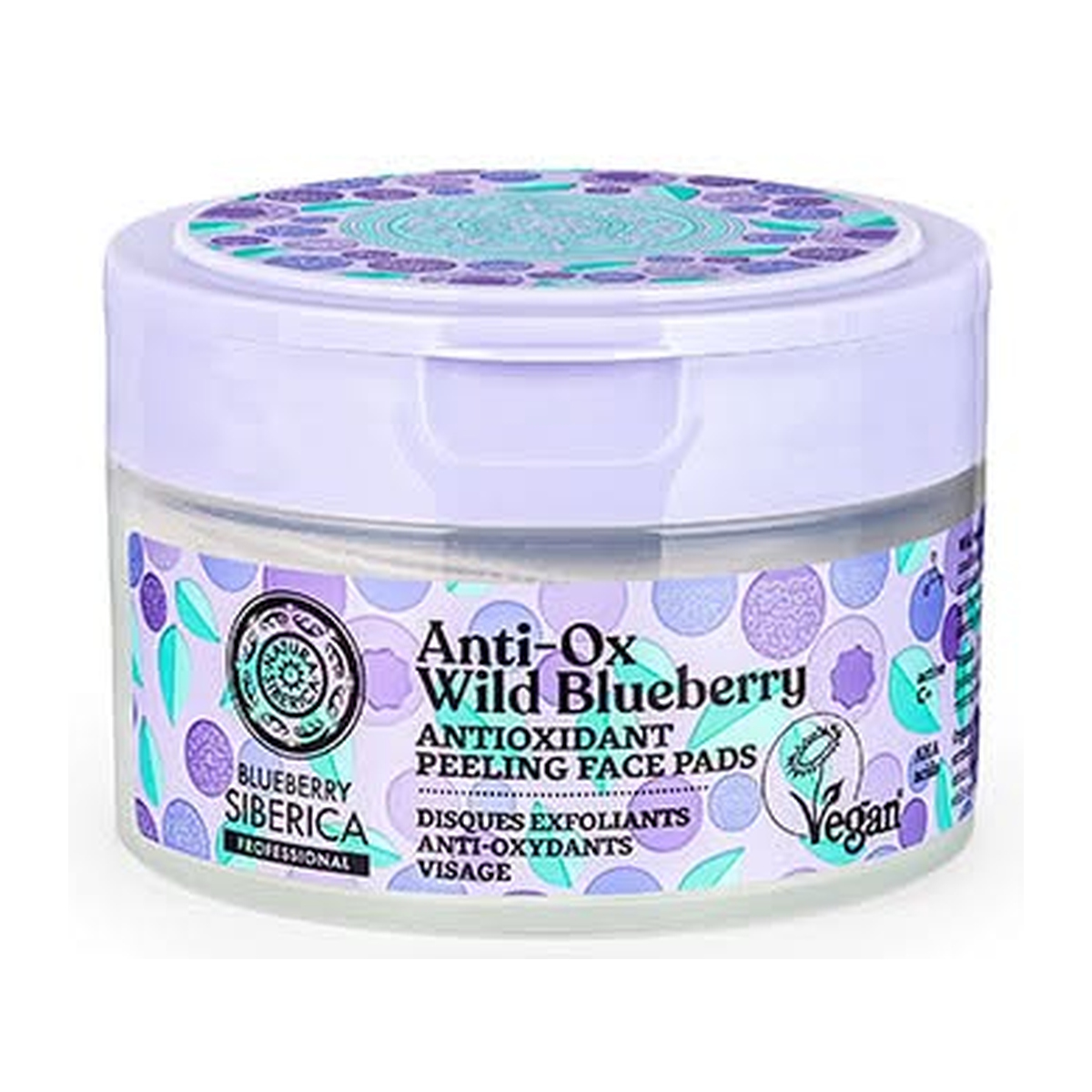 Discos faciales, exfoliantes / antioxidantes, Blueberry, 20 unidades