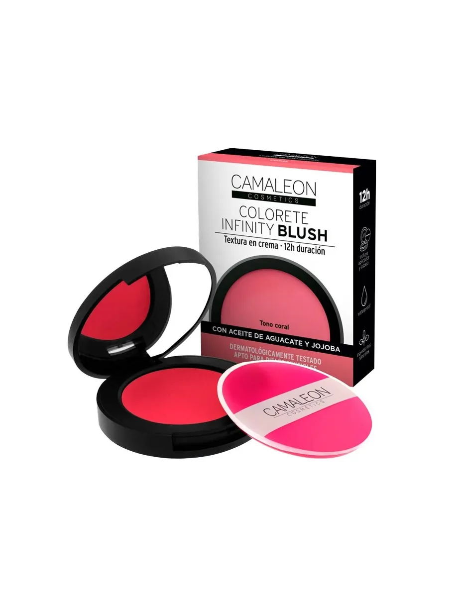 Colorete Infinity Blush Coral, textura crema