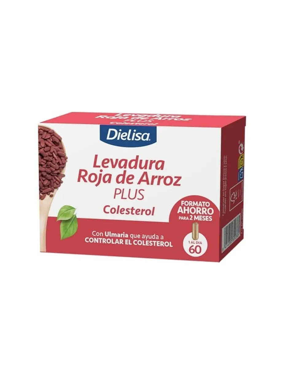 Levadura roja de arroz Plus, 60 cápsulas