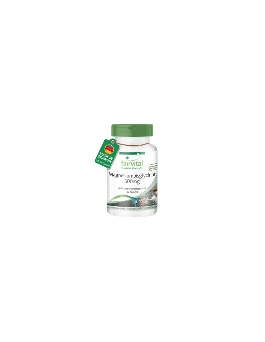 Magnesio Bisglicinato 500mg, 90 cápsulas