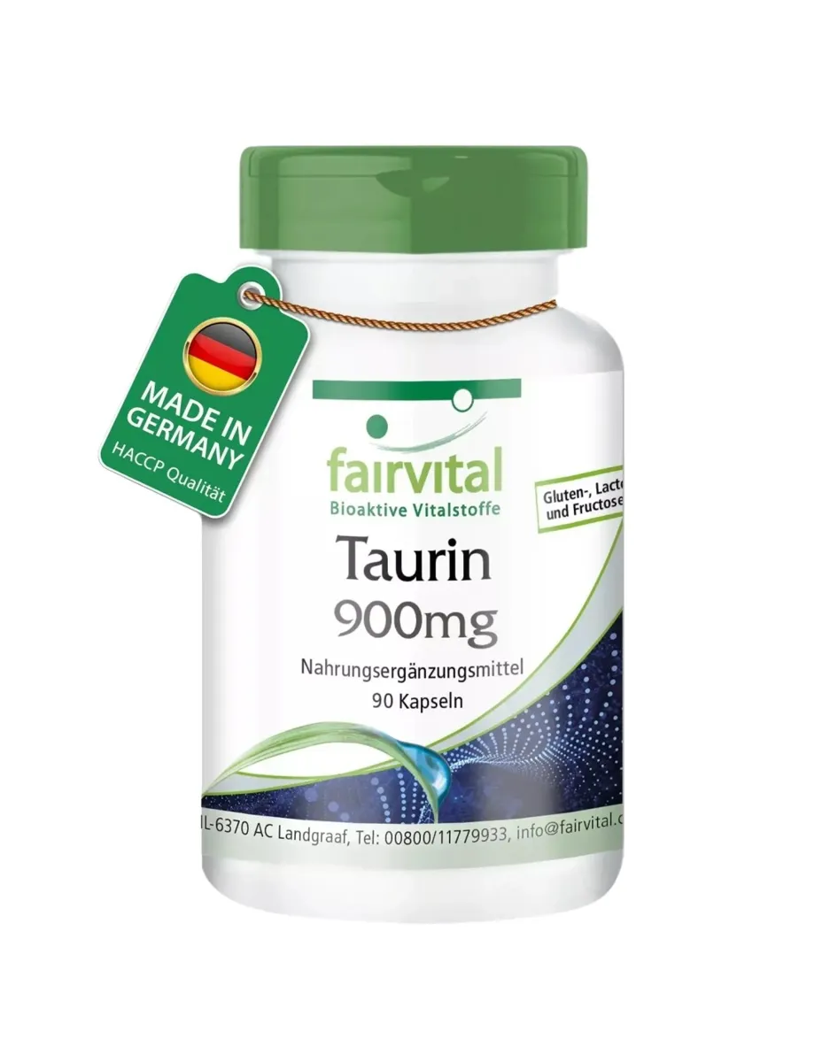 Taurina, 900mg, 90 cápsulas