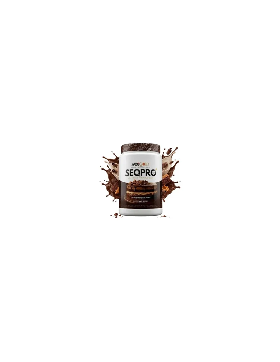 Seqpro, Caseína Micelar, sabor Tarta de 3 chocolates, 1Kg