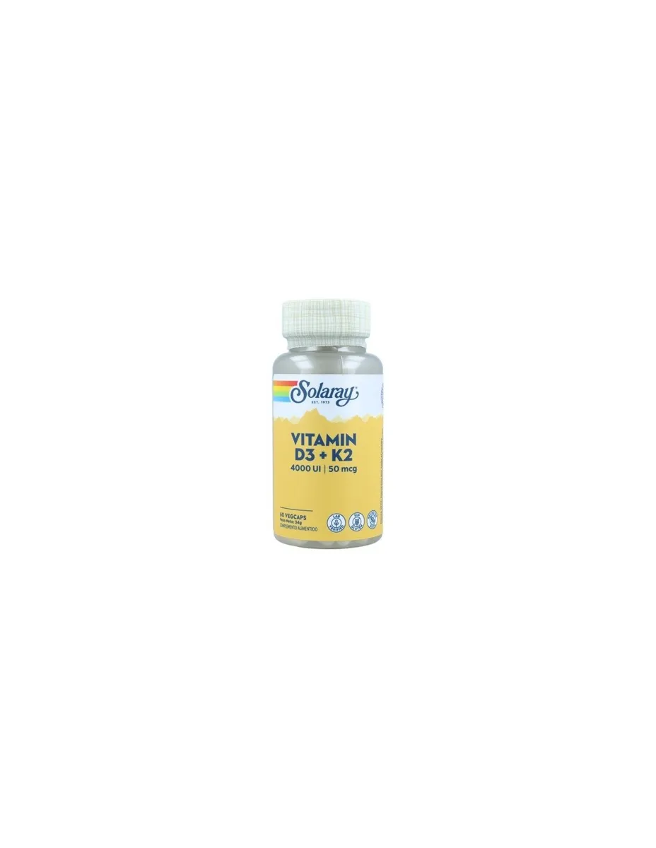 Vitamina D3 + K2, 60 cápsulas
