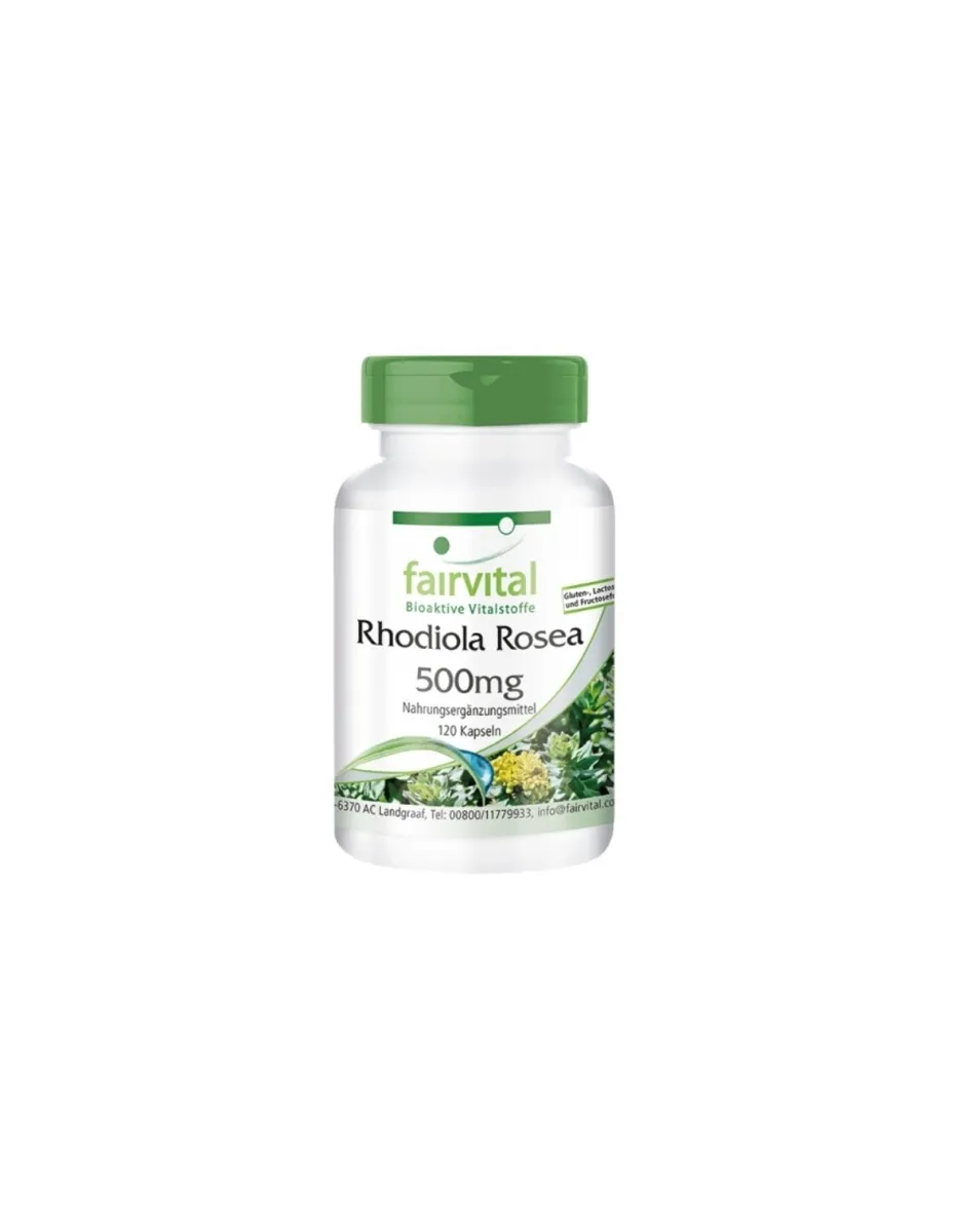 Rhodiola Rosea, (con L- Leucina), 500mg, 120 cápsulas, sin gluten , ni lactosa