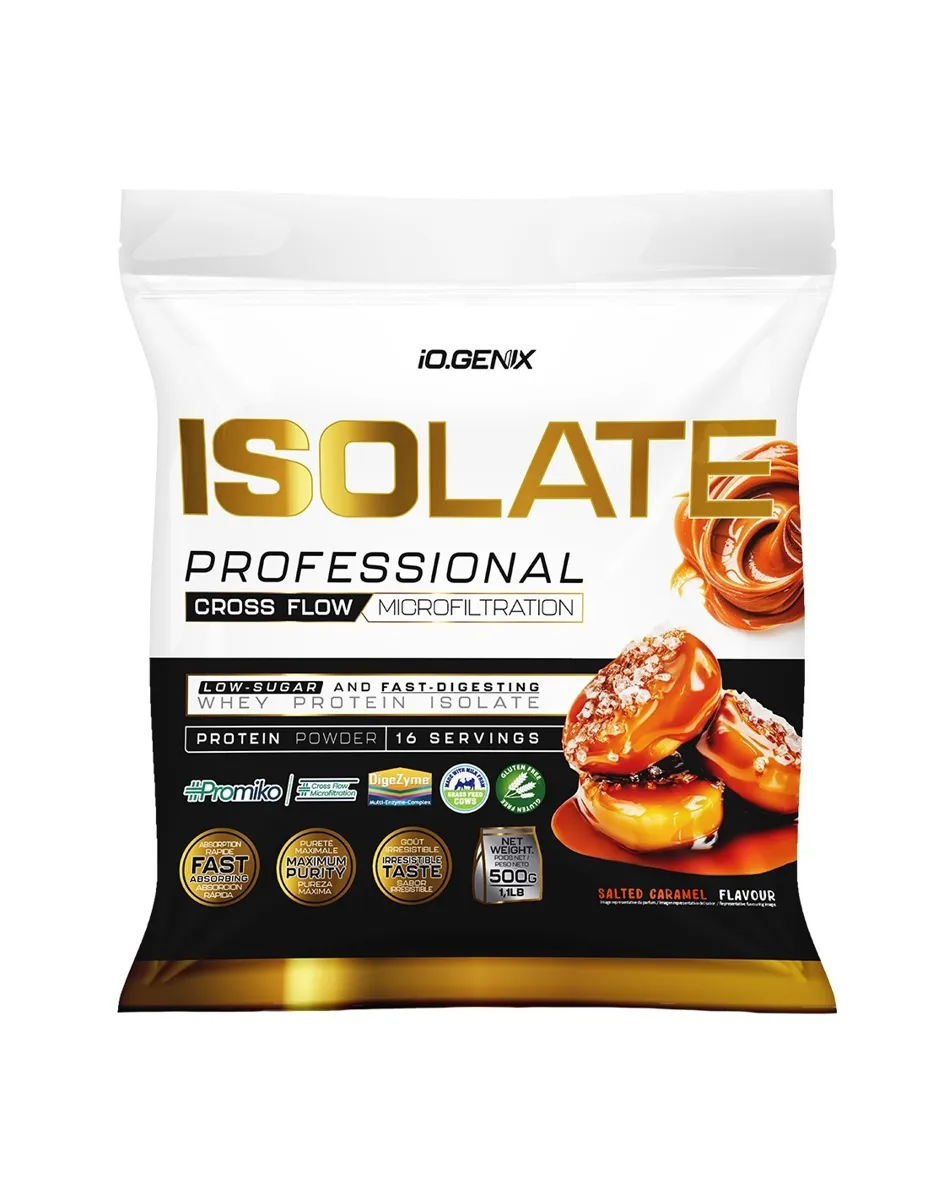 Proteína Isolatada, sabor Caramelo Salado, 500 gramos