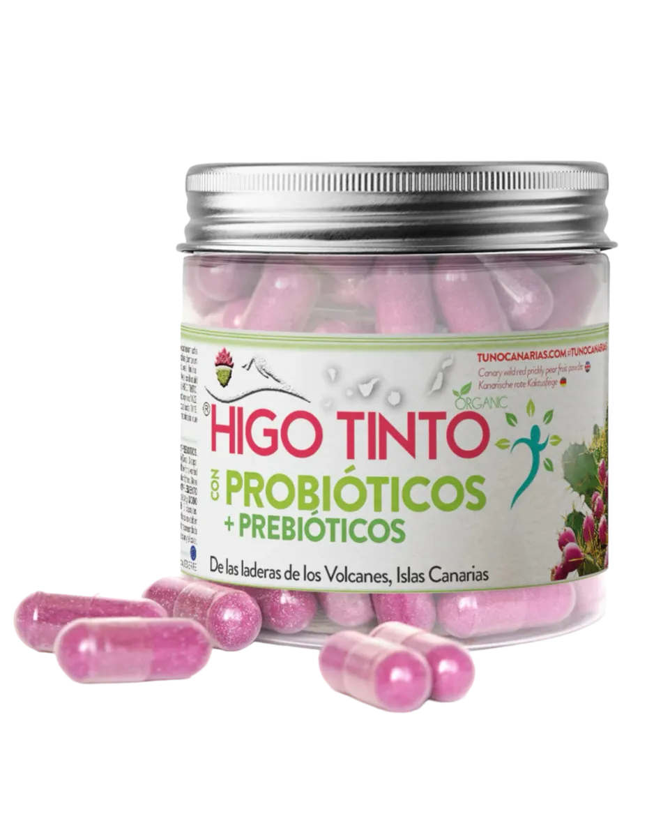 Higo Tinto, probióticos, prebióticos, 90 cápsulas