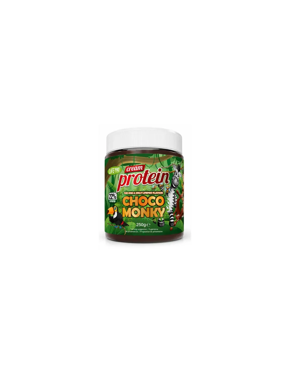 Crema untable, sabor Chocolate Monky, 250 gramos