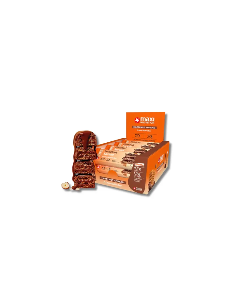 Wafer, Barrita de Proteína, sabor Hazelnut (avellanas), 39 gramos