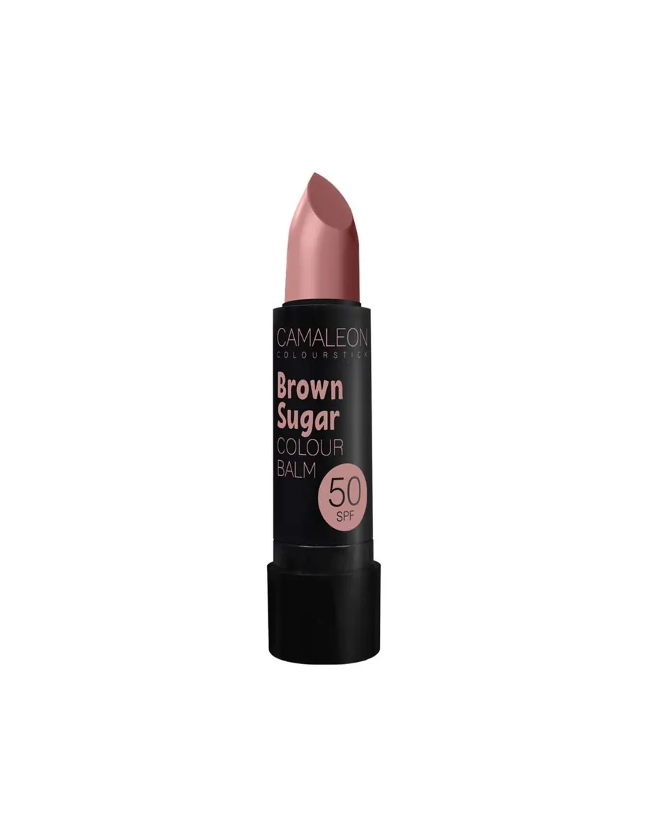 Bálsamo labial, color Brown Sugar, 50 SPF, 4 gamos