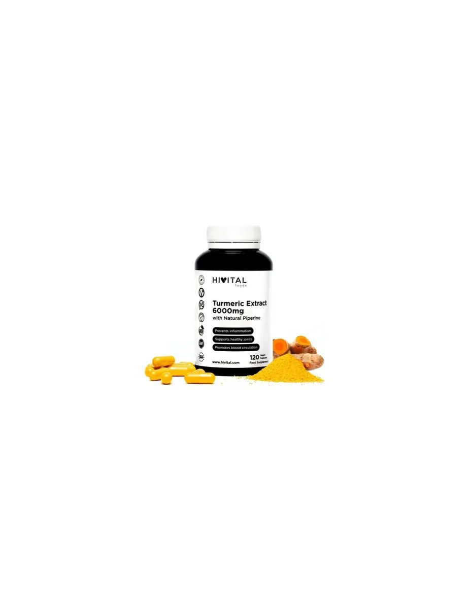 Cúrcuma, 6000mg, 120 cápsulas