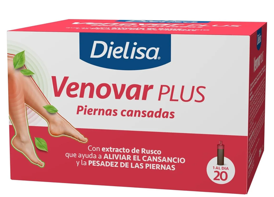 DIETISA VENOVAR PLUS, 20 VIALES