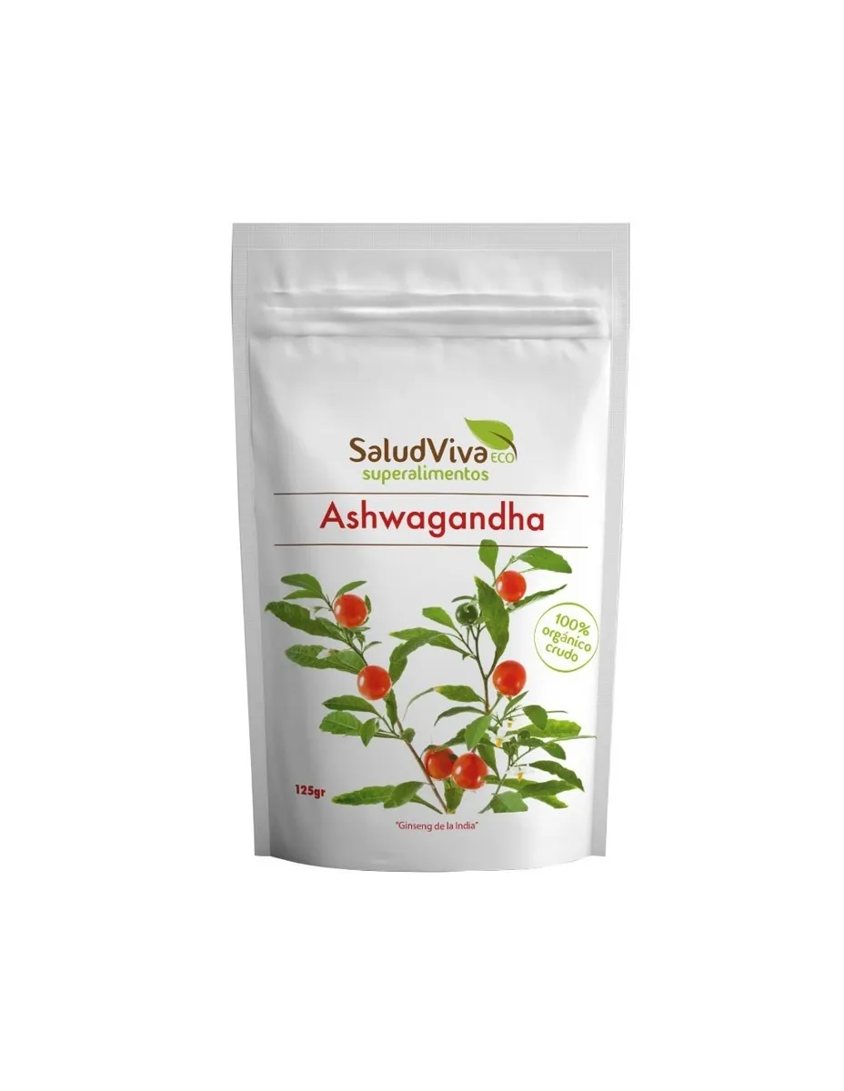 Ashwagandha (Ginseng  de la India), BIO, sin gluten, 125 gramos