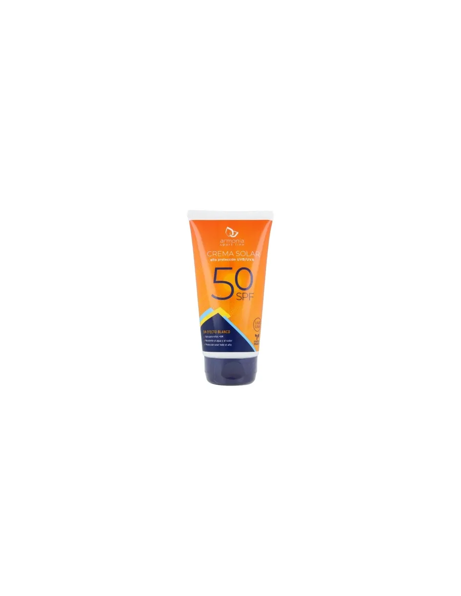 Crema solar, Vegana, resistente al sudor, sin efecto blanco, SPF50, 150ml