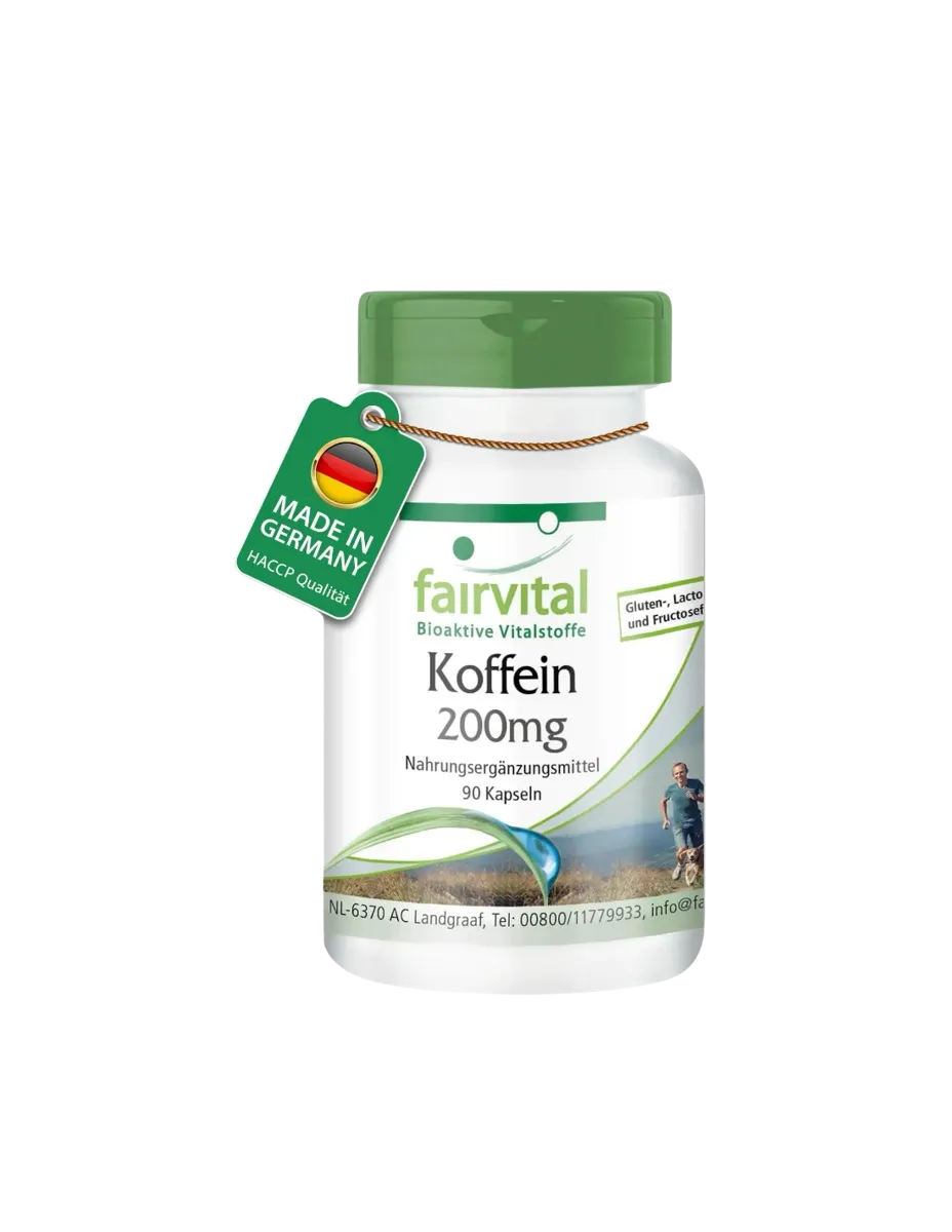 Cafeína, 90 cápsulas, 200mg