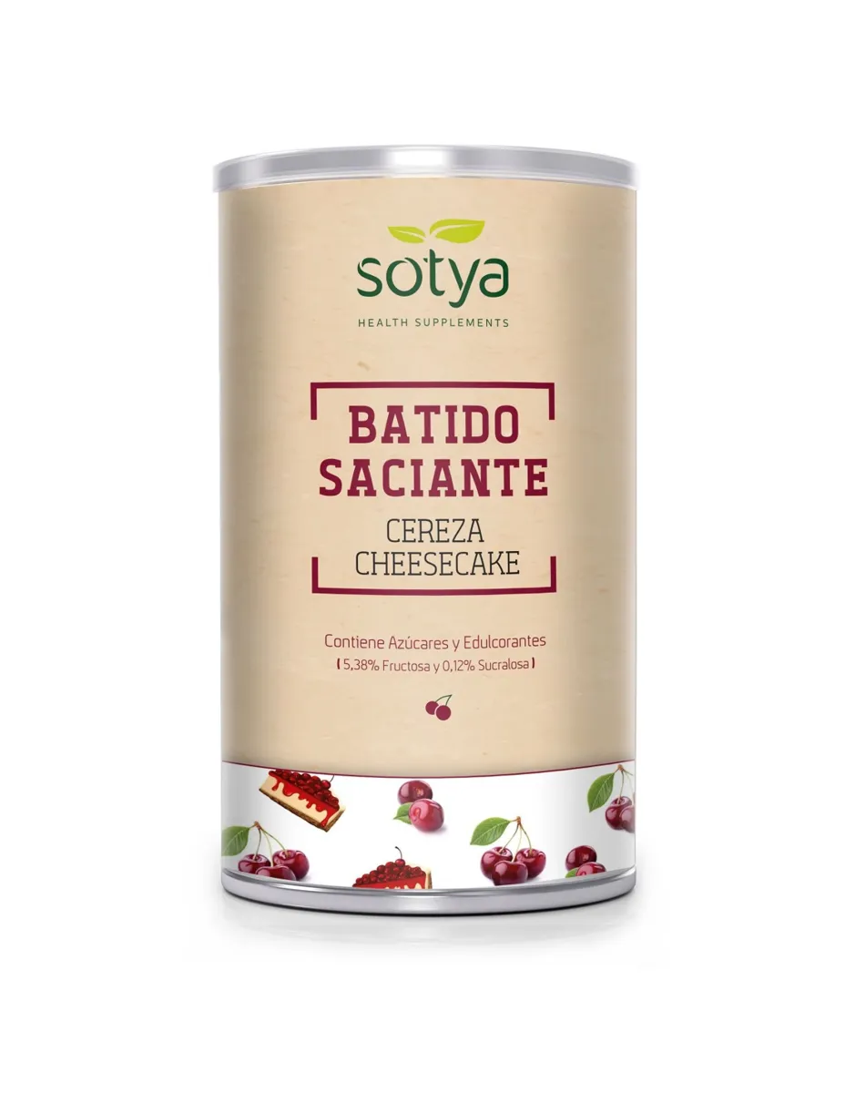 Batido saciante, Tarta de Queso y cereza, 550 gramos