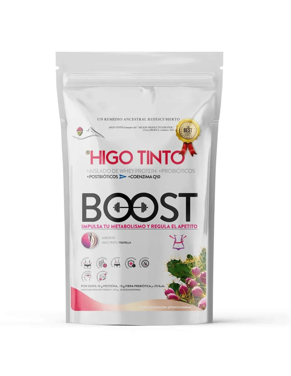 Higo Tinto, Boost, sabor Vainilla, 500 gramos