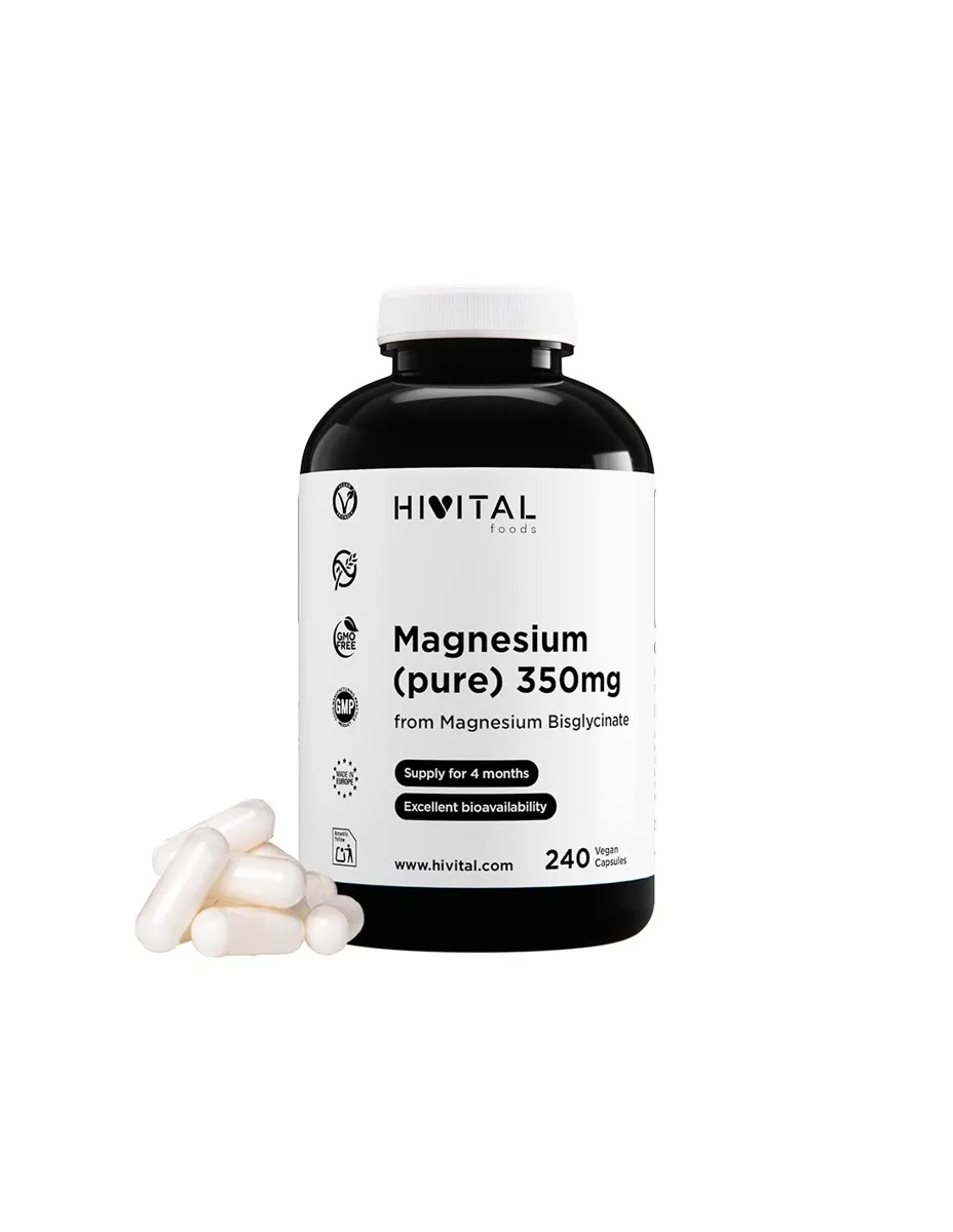 Bisglicinato de Magnesio, 350 mg, 240 cápsulas