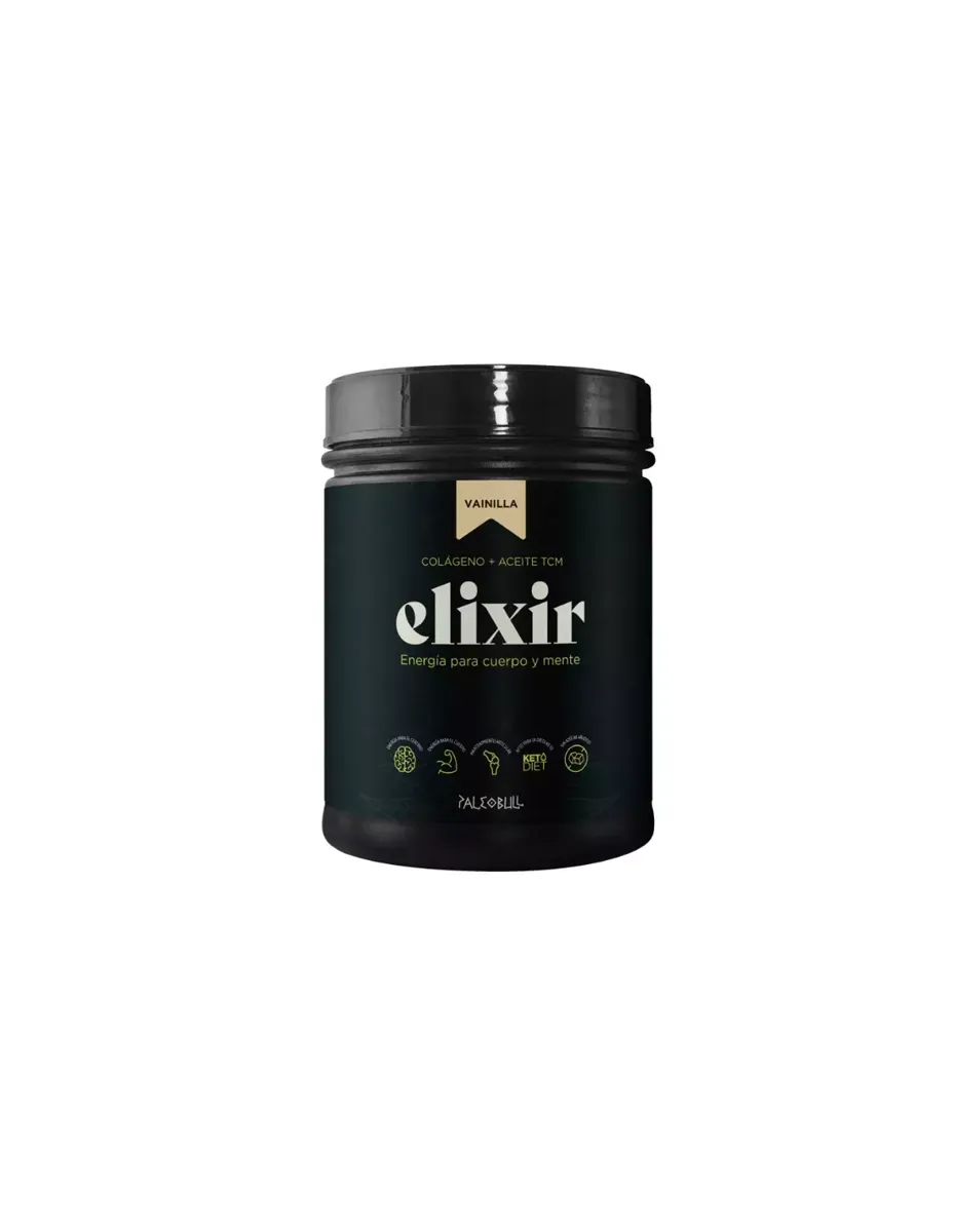 Colágeno Elixir, sabor vainilla, 450 gramos