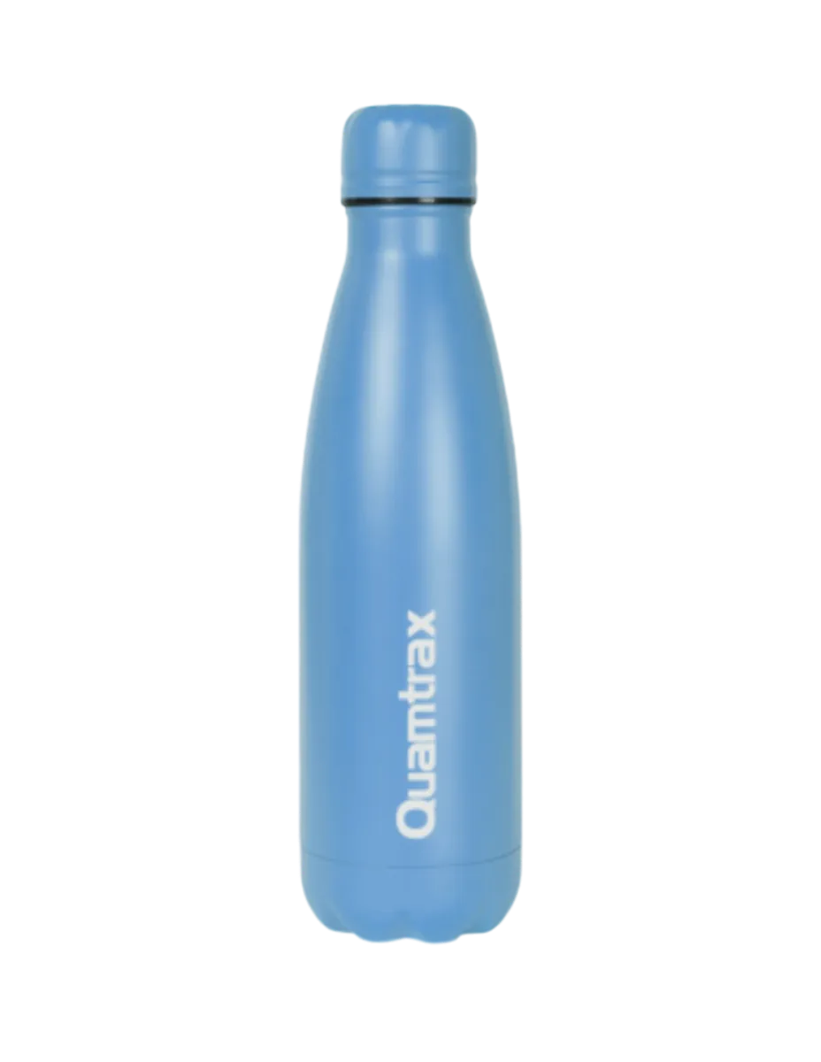 Botella de acero inoxidable, color azul, 500ml