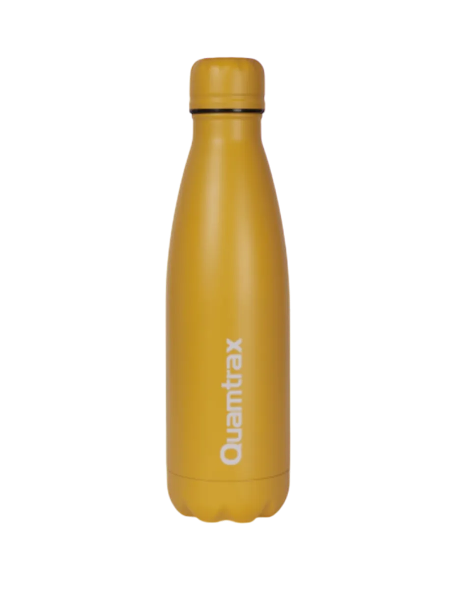 Botella de acero inoxidable, color amarillo, 500ml