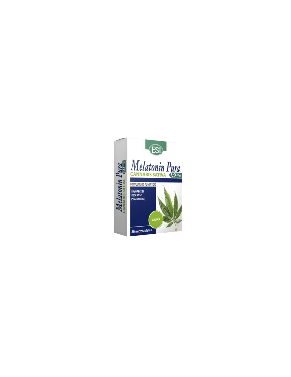 Melatonina Pura con Cannabis Sativa, 1.9 mg, 30 tabletas