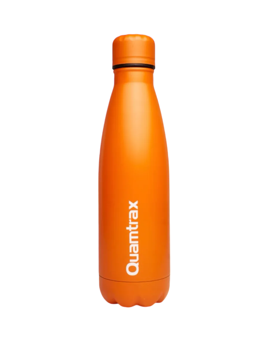 Botella de acero inoxidable, color naranja, 500ml