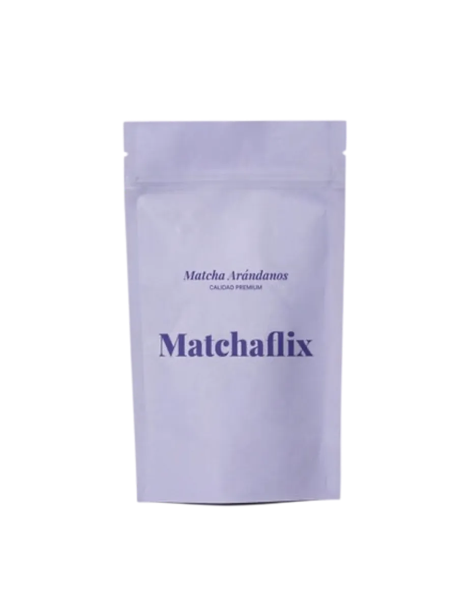 Té Matcha, Arándanos, Premium, 100 gramos, Doypack