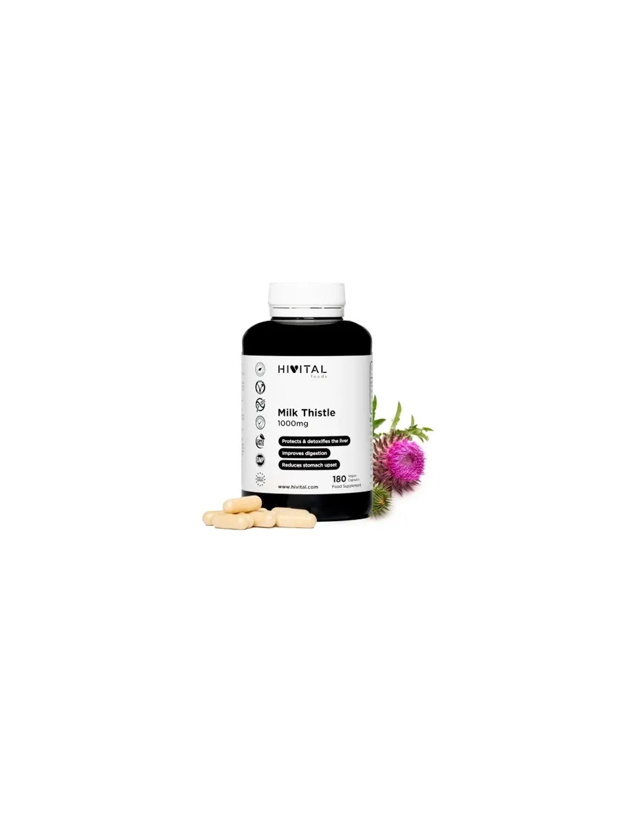 Cardo Mariano, 1000mg, 180 cápsulas