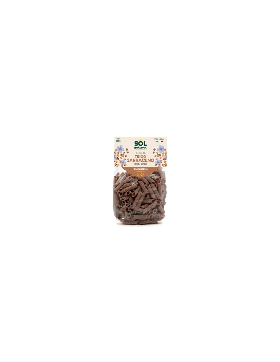 Penne, Trigo Sarraceno, BIO, sin gluten, 250 gramos