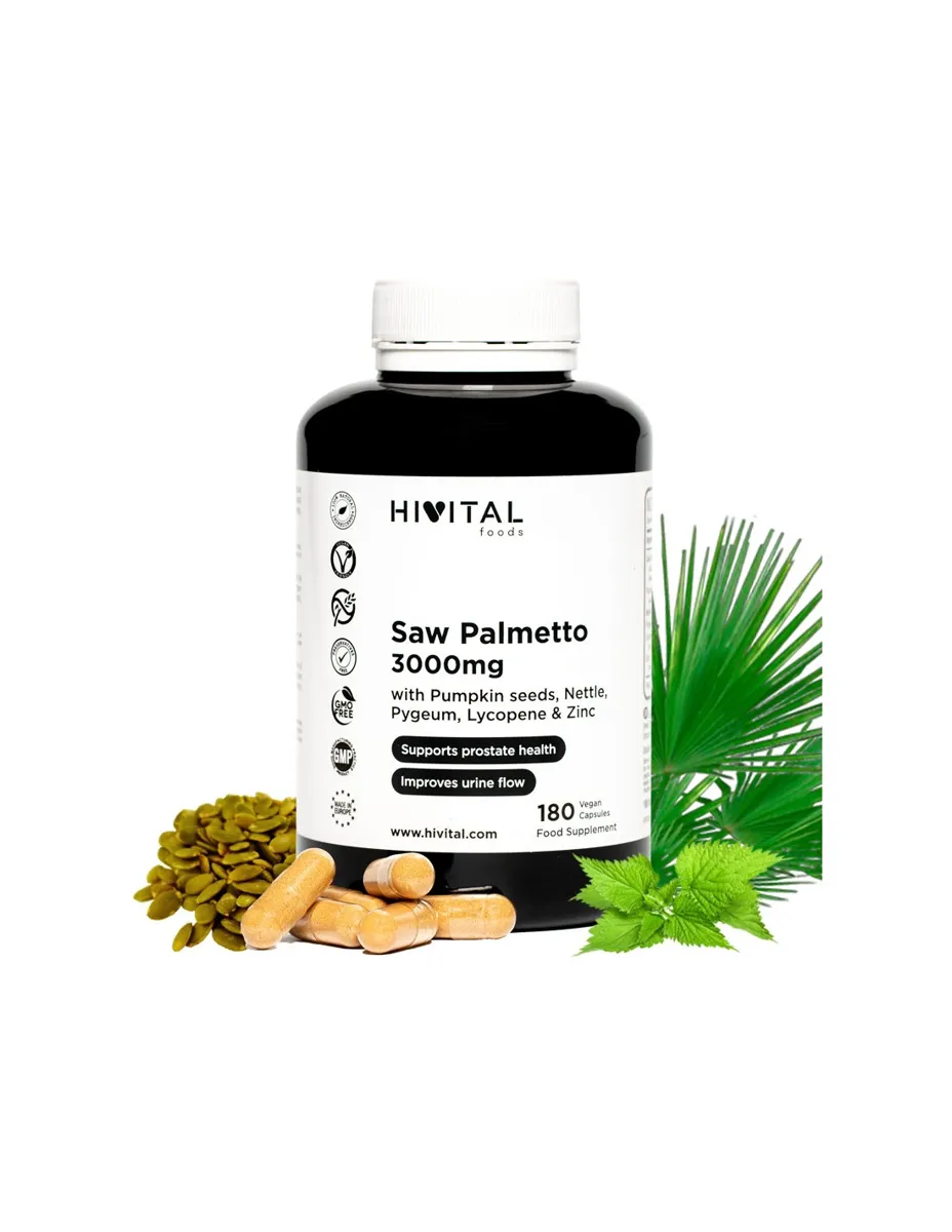 Saw Palmetto, 3000mg, 180 cápsulas
