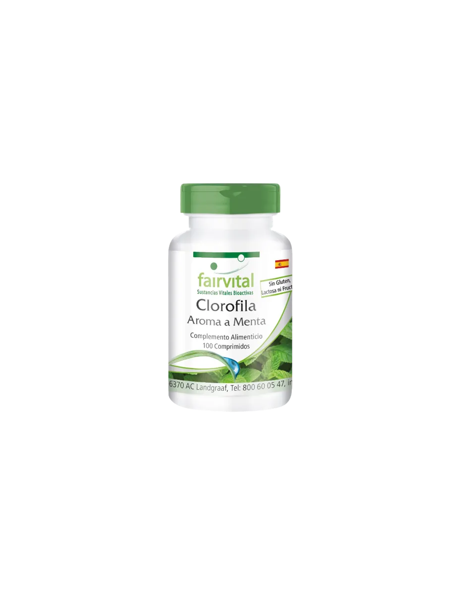 Clorofila, 100 comprimidos, 3 mg, (aroma a menta)